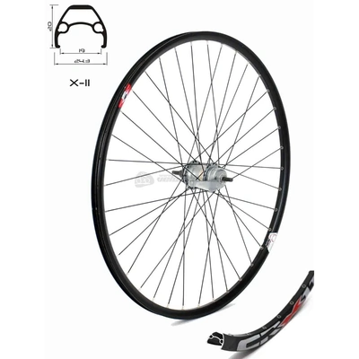 Задна капла CROSSER - X11 28" /29" 36H черна с айлети